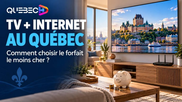 Forfait TV + Internet le moins cher au Québec : comment payer moins en 2026