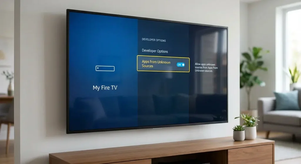 Autoriser les applications de sources inconnues sur Fire TV Stick