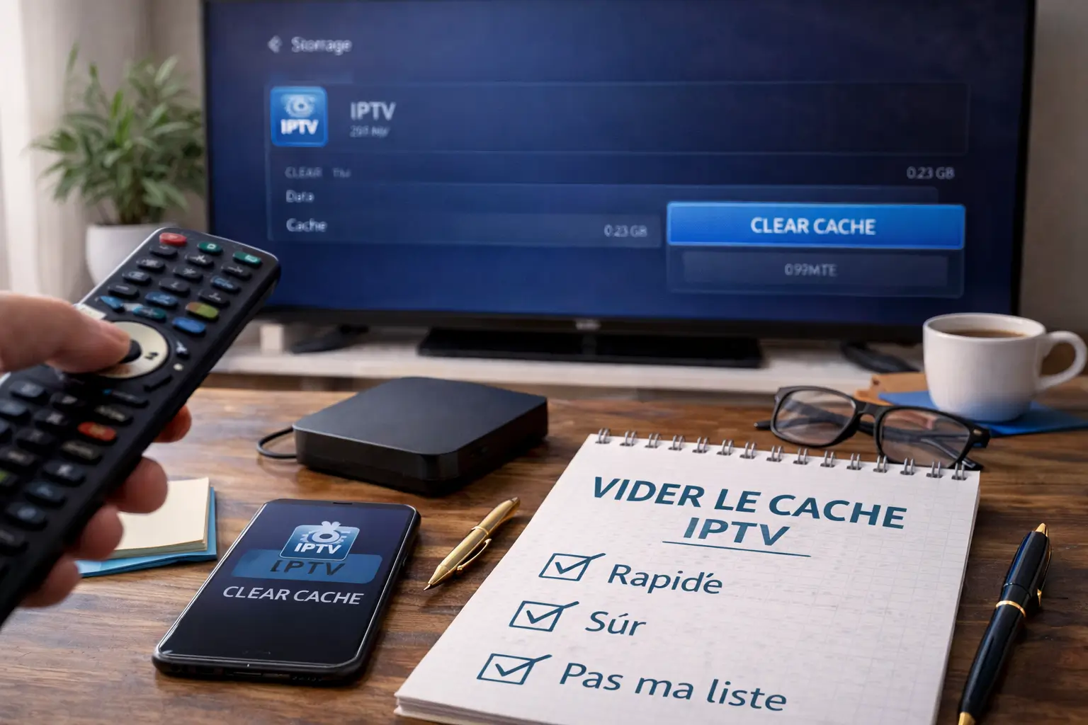 Comment vider le cache IPTV ?