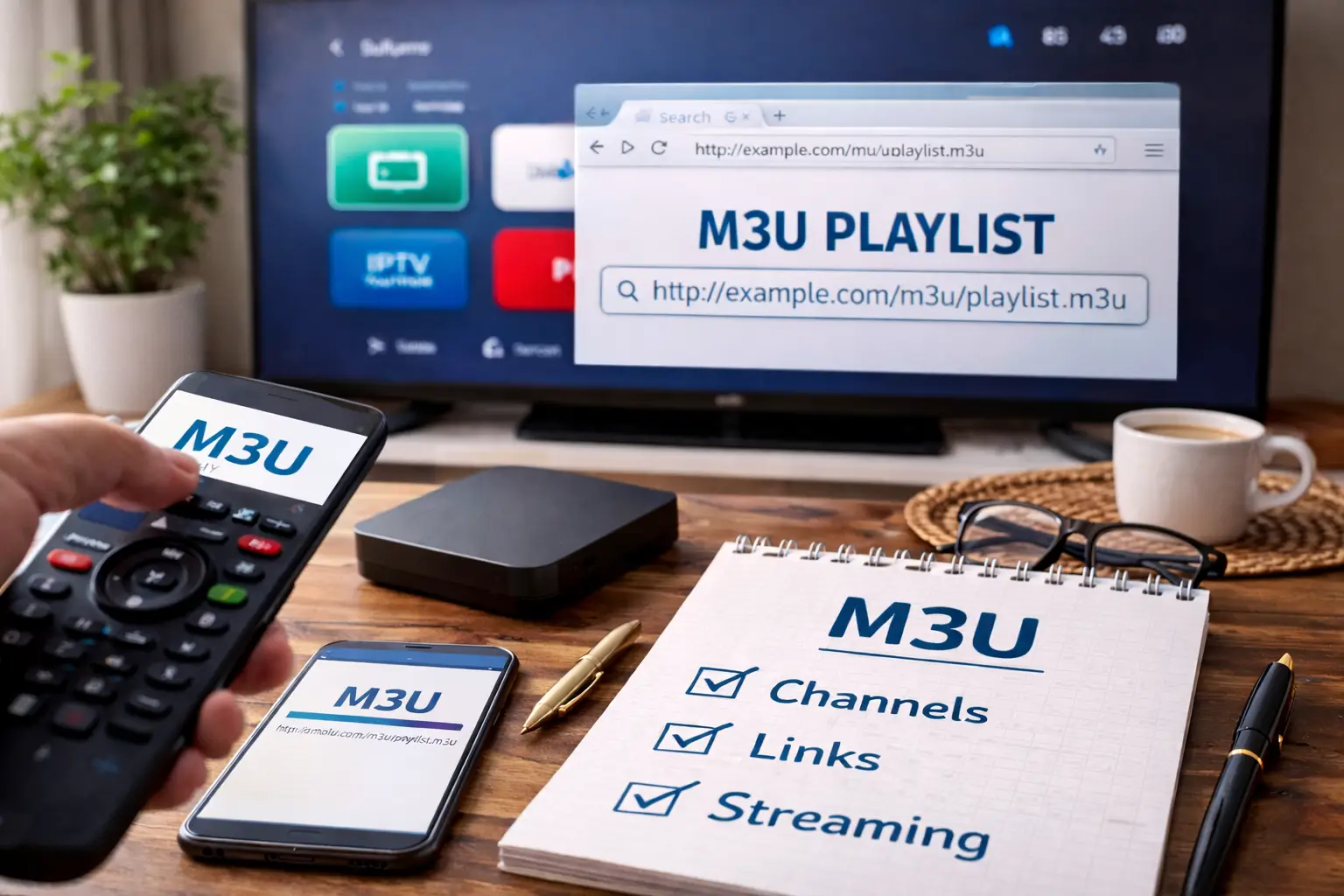 C’est quoi M3U ? Définition simple, exemple et usage en IPTV