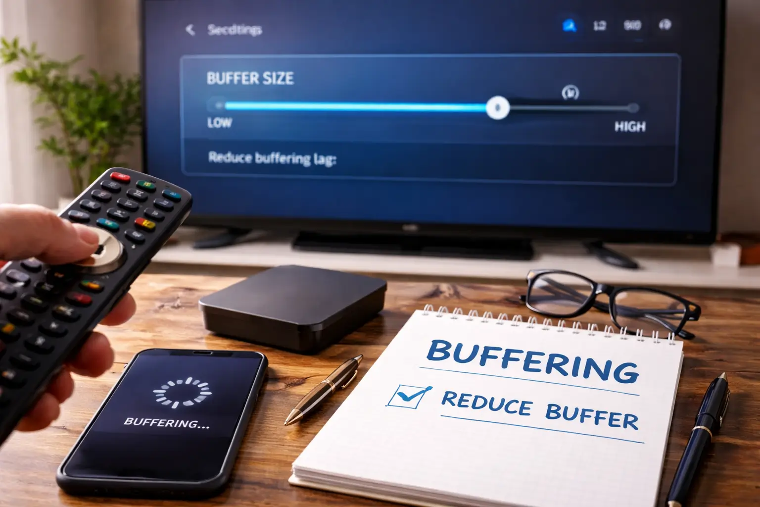 Est-ce que réduire la limite de buffer change quelque chose sur IPTV Smarters Pro ?