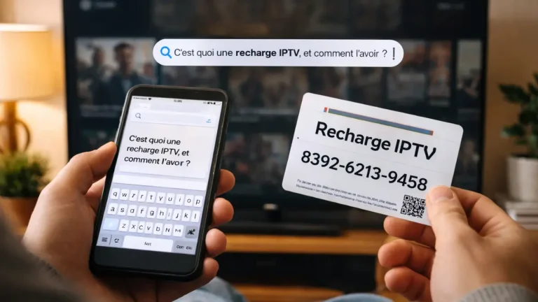 C’est quoi une recharge IPTV, et comment l’avoir ?