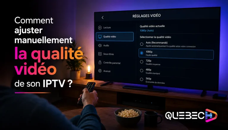 Comment ajuster manuellement la qualité vidéo de son IPTV ?