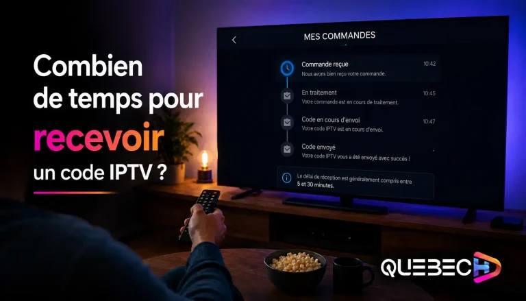 Combien de temps pour recevoir un code IPTV ?