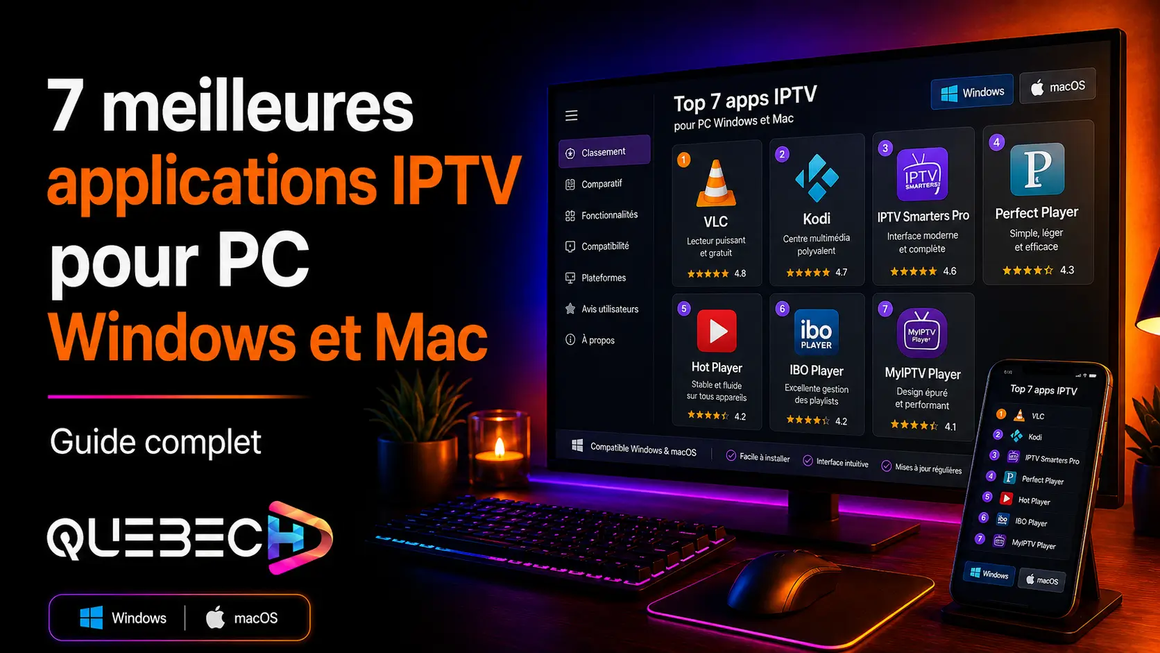 7 meilleures applications IPTV pour PC Windows et Mac